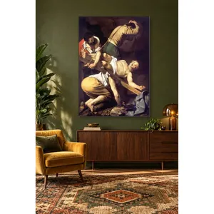 Impression sur toile de la crucifixion de Saint Pierre par Fida Caravaggio - Product Image 1