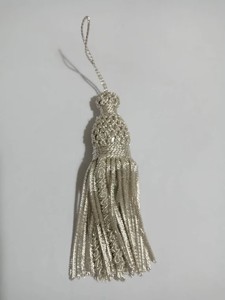 Flecos de seda gruesos de 8cm al por mayor nuevos flecos sedosos hechos a mano elegantes multicolores para uso decorativo de cortinas Ronpex - Product Image 2