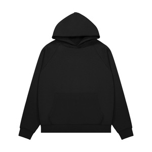 Conjunto de Sudadera con capucha transpirable de lana teñida lisa de corte regular para hombre personalizado de fábrica con pantalones de chándal y camiseta para el invierno - Product Image 2