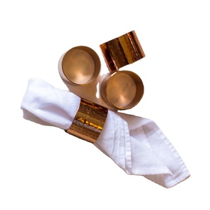 Servilletero de cobre de moda creativa para uso de vajilla servilletero de cobre para fiesta boda vajilla uso venta - Product Image 1