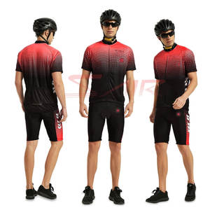 Chemise de cyclisme sur mesure unisexe, ensemble de shorts extensibles, vêtements pour cyclistes professionnels, sport grande taille, prix de gros pour adultes - Product Image 2
