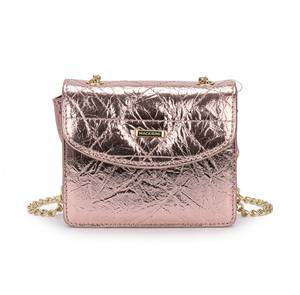 Borsa Clutch in PU Metallizzato con Chiusura Magnetica e Tracolla a Catena per Feste Serali 13,5x10,5x6 Cm - Product Image 3