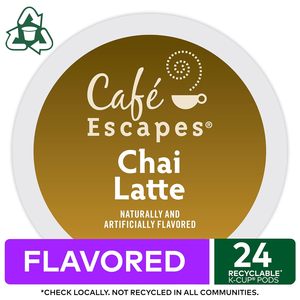 Café Escapes Chai Latte, dosettes K-Cup individuelles Keurig, lot de 24 - Product Image 2