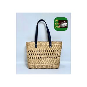 Sac fourre-tout en paille de mer BOHO DESIGN FAIT À LA MAIN PREMIUM POUR LES PIQUE-NIQUE DE PLAGE VOYAGE ET STYLE DE TENUE D'ÉTÉ DE LUXE DÉCONTRACTÉE - Product Image 6