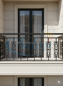 Highly Polished Grey Cast Iron Baluster <b>Sand</b> Moulding Super Shot <b>Blast</b> Finish Stair Railing Spindle Frameless Modern Balcony - Product Image 2