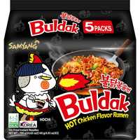 Samyang 11 saveurs de nouilles instantanées au poulet épicé Buldak Ramen boîte de 11 paquets certifiés halal frits transformés