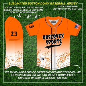 ชุดเบสบอลสำหรับเยาวชนชุดเบสบอลออกแบบได้ตามต้องการพร้อมโลโก้ของตัวเอง - Product Image 2