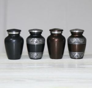 Meilleur vente en gros de mini urnes en métal en aluminium Offre Spéciale crémation, urne funéraire en métal urne souvenir pot commémoratif pour cendres humaines par HHO - Product Image 6