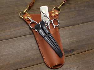 กระเป๋าหนังแท้สำหรับช่างตัดผมอุปกรณ์ร้านเสริมสวย LBB-0026หนังแท้ - Product Image 2