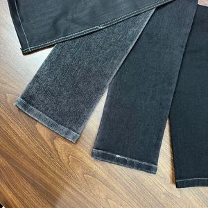 Tissu denim noir Lizhi XH5026K-1B en sergé extensible teint en fil croisé, avec support en tissu éponge 8 fils, pour sacs de mode garçons et filles - Product Image 6