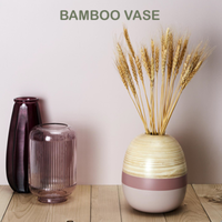 Vase en bambou moderne pour la décoration intérieure, usage domestique, marché européen, exportateur du Vietnam