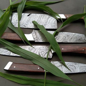 ชุดมีดทำครัว4CR13สแตนเลสลายดามัสกัสทำจากญี่ปุ่นสินค้ามาใหม่2024หั่นขนมปังเชฟตกปลาผลไม้ผลิตจากญี่ปุ่น - Product Image 5