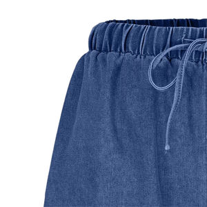 Short en jean pour femmes de haute qualité 100% coton extensible sur mesure de haute qualité avec style droit, short écologique - Product Image 3