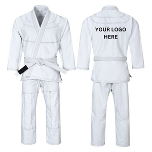 Haute exigence 100% coton blanc BJJ GIS Arts martiaux porter conception personnalisée uniformes Jiujitsu uniforme respirant à des prix bas - Product Image 6