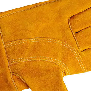 Meilleure performance Gants de sécurité en cuir de vachette fendu Gants de soudage industriels résistants à la chaleur et aux étincelles - Product Image 5