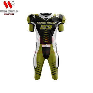 Meilleures ventes Uniformes de football américain pour hommes Personnalisables Respirantes Grandes tailles Haute qualité Faible MOQ Sans manches Équipes professionnelles - Product Image 4