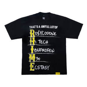 Camisetas Clásicas para Hombre con Estampado de Jarabe para la Tos, Alta Calidad, 100% Algodón, Personalizadas en Color Sólido, Cuello Alto Informal - Product Image 1