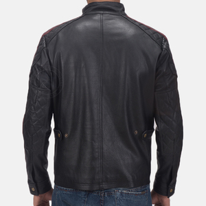 Vestes en cuir véritable personnalisées du Pakistan pour hommes, de haute qualité, en peau de mouton, réversibles, écologiques, pour moto - Product Image 4