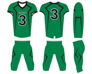 Conjuntos de Uniformes de Fútbol Americano de Diseño OEM - Ligeros, Transpirables, 100% Poliéster, Manga Corta, Estampados, Personalizables, Tallas Grandes - Product Image 2