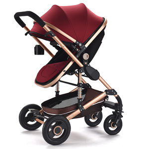 Poussette de luxe pour bébé en gros, cadre en acier inoxydable, pliage compact, cadre robuste, siège confortable pour les magasins et les détaillants - Product Image 4