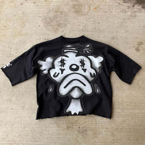 Camiseta con estampado Dtg y logotipo personalizado para hombre, ropa de calle personalizada, Digital Camiseta con estampado, Camiseta 100% de algodón para hombre, Camiseta holgada estampada - Product Image 1