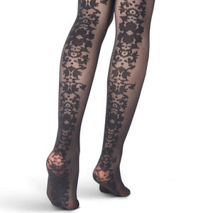 Collants transparents en maille pour femmes, écologiques, respirants, avec couture arrière - Product Image 3