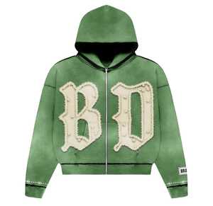 เสื้อฮู้ดล้างกรดโอเวอร์ไซส์ซักเสื้อผ้ามีฮู้ดผ้าฟลีซมีฮู้ดผ้ามีฮู้ดสำหรับซักเสื้อผ้ากันหนาวทรงหลวมมีกรด - Product Image 2