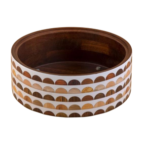 Casserole en bois en métal de la plus haute qualité avec réchauffeur de nourriture décoratif de corps en bois pour l'utilisation de service de restaurant et d'hôtel - Product Image 3