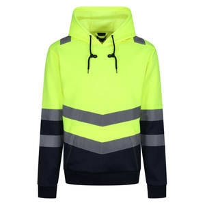Cintas reflectantes de seguridad vial personalizadas Ropa DE TRABAJO Sudadera con capucha Invierno Personalizado Hombres Construcción de seguridad - Product Image 3