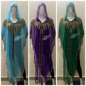 UK Ready Stock Elegant <b>Poncho</b> Shrug Women Party Long Hoodie Cocktail Vacation Wear Casual Maxi Bodycon Sun Dress Wholesale Price - Product Image 4