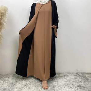 Nueva moda musulmán Abaya vestido para mujer vestido modesto Eid islámico Abaya elegante vestido árabe señora moda Abaya OEM mantenido - Product Image 2