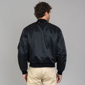 Chaqueta universitaria de poliéster con logotipo personalizado al por mayor para hombre, chaqueta bomber de béisbol universitaria con bolsillos y botones y cierre - Product Image 2