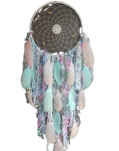 Attrape-rêves magique fait main, lune et étoiles suspendus au-dessus du lit, attrape-rêves personnalisé pour la décoration murale de la maison - Product Image 1