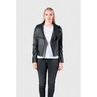 Veste en cuir véritable pour femme Taylor, coupe parfaite, fermetures éclair YKK, doublure en acétate, poches intérieures, matière en daim souple, tailles XXL/XL