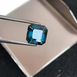 พลอยโทแพซเจียระไนทรงสี่เหลี่ยมพลอยเทียมสีฟ้าธรรมชาติส่งตรงจากโรงงานสั่งซื้อขั้นต่ำ100ชิ้น - Product Image 5