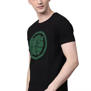T-shirts pour hommes personnalisés, en coton lourd 100%, coupe ample, manches courtes, impression numérique, séchage rapide, respectueux de l'environnement, t-shirt de yoga - Product Image 2