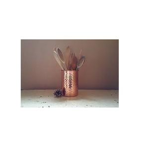 ที่ใส่ช้อนทองแดงคุณภาพสูง,ที่ใส่ช้อนบนโต๊ะอาหารค่ำขนาดที่กำหนดเองทรงกลมขนาดใหญ่ที่วางช้อนทองแดง - Product Image 3