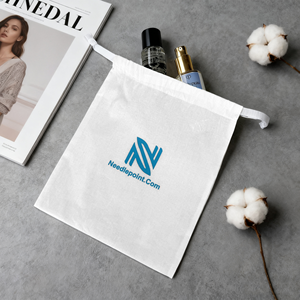 Venta al por mayor cosmético personalizado impreso logotipo embalaje regalo tela gruesa polvo algodón bolsa lona bolsa con cordón - Product Image 5