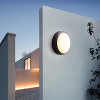 Luminaire LED rond en aluminium pour extérieur, plafonnier mural, vente en gros, certifié CE et RoHS