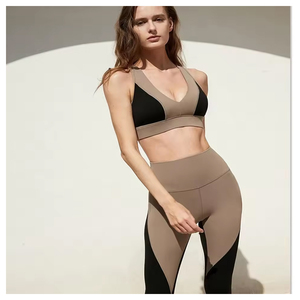 Ensemble de vêtements de yoga en gros pour femmes soutien-gorge leggings taille haute respirant évacuation de l'humidité vêtements de fitness personnalisés en vrac approvisionnement d'usine - Product Image 6