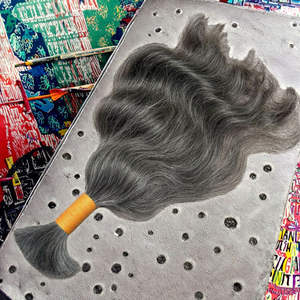 มีสีให้เลือกทุกสี ผมอินเดียแท้แบบเป็นมัด  ถักแบบดับเบิ้ลเวฟท์ ไมโครทวิสต์  คุณภาพสูง  แบบแอฟโฟร คิงกี้ เคอร์ลี่  ต่อผมแท้ - Product Image 3