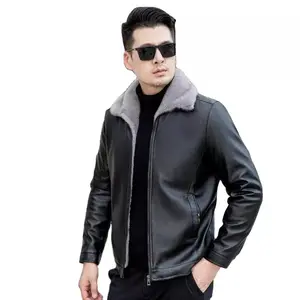 Jaqueta de couro para motocicleta, jaqueta de couro elegante para homens, cor personalizada 100%, com jaquetas baratos