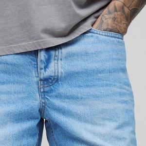 OEM Custom Fit Denim <b>Shorts</b> <b>for</b> <b>Men</b> Baggy Streetwear Style Light Washed Cotton Private Label Apparel Factory Supply Classic Look - Product Image 4