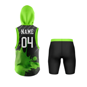Ensemble de shorts de maillot de football 7 contre 7 en tissu extensible respirant, anti-UV, séchage rapide, durabilité pour l'entraînement - Product Image 5