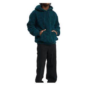 Logo personnalisé Hlf Zip-Up Sherpa Hoodies Pas Cher Prix Streetwear Confortable Basics Hoodies pour Hommes Plus La Taille Vintage Unisex Hoodies - Product Image 2