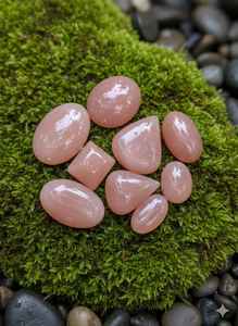 หินคริสตัลธรรมชาติรูปไข่ สีชมพู หินควอตซ์ขัดเงา หินคริสตัลขัดเงา หินโรสควอตซ์ ลด 20% พร้อมของแถม - Product Image 3
