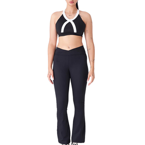 Nueva ropa deportiva personalizada Yoga para mujer, gimnasio, ropa de entrenamiento, conjuntos de Yoga, precio barato, conjuntos de Yoga para mujer, conjunto de cintura elástica - Product Image 1