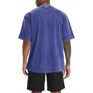 Camisetas de gran tamaño con logotipo personalizado de alta calidad para hombre, tela de punto de talla grande a la moda, fabricantes de ropa OEM de Pakistán - Product Image 5