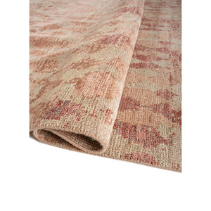 Tapis en laine noués à la main AKWL-2028, motif abstrait rouge thym et orange, pour la maison, kilim rectangulaire 9x12 pour entrée, salon, couloir - Product Image 2