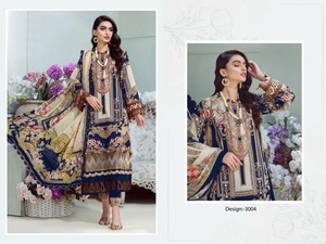 Nuevo diseñador de algodón estampado con bordado pesado con traje dupatta - Product Image 4